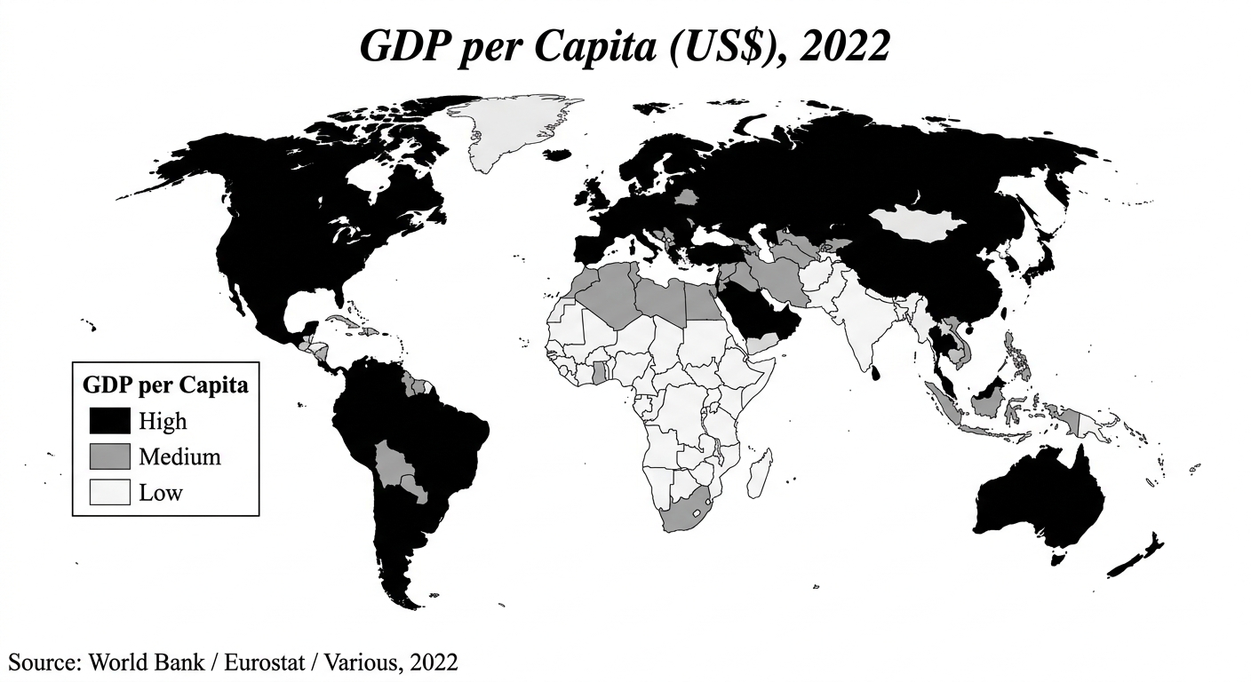 GDP per Capita (US$), 2022