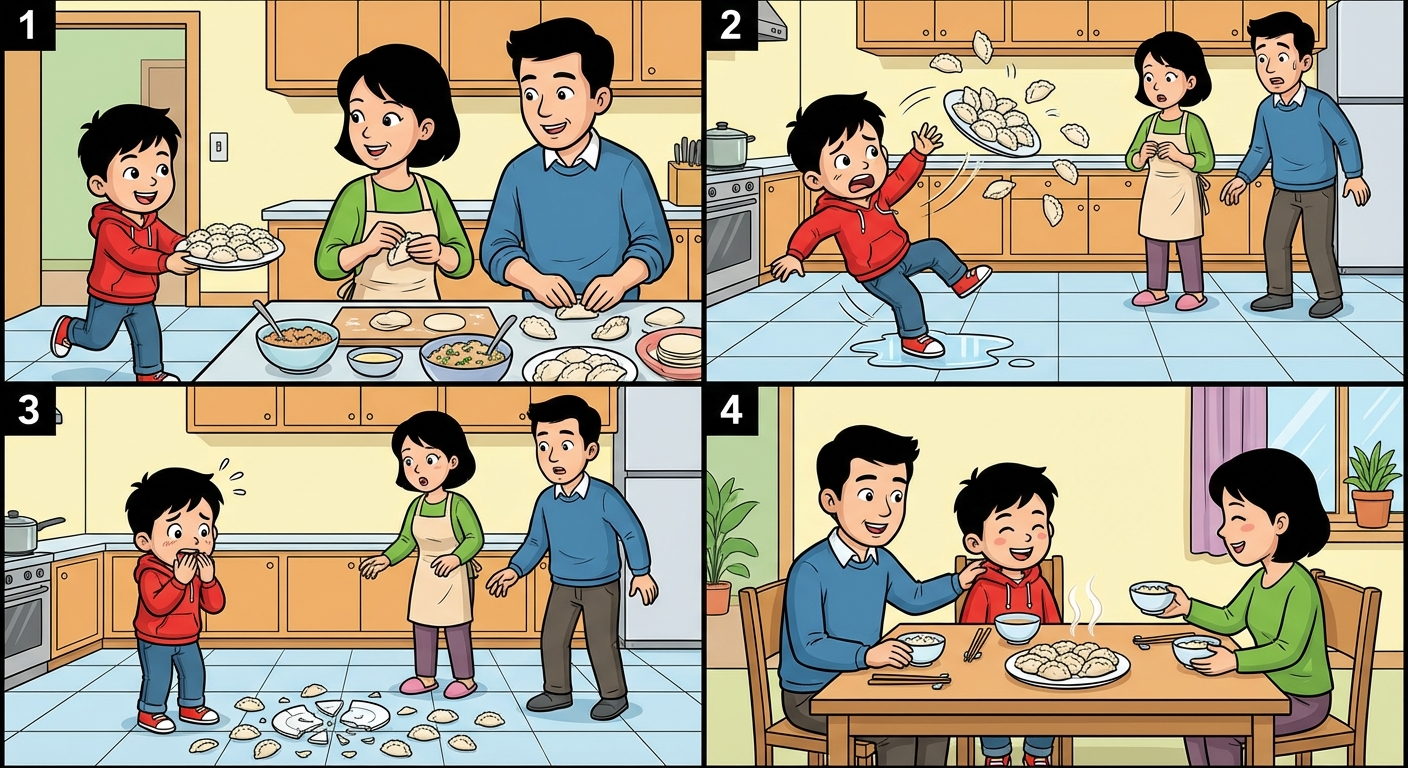 Story narration panels