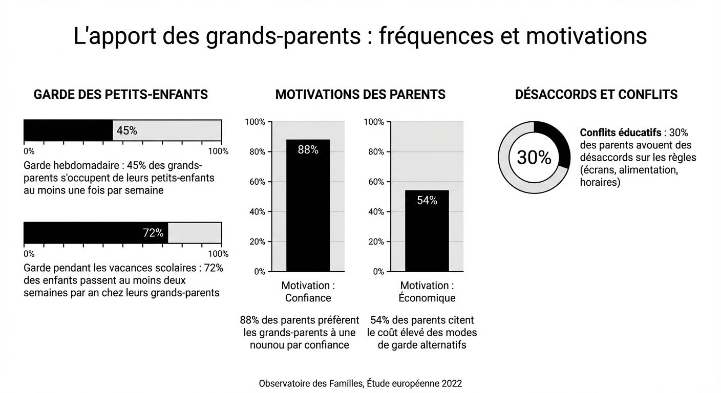 L'apport des grands-parents : fréquences et motivations