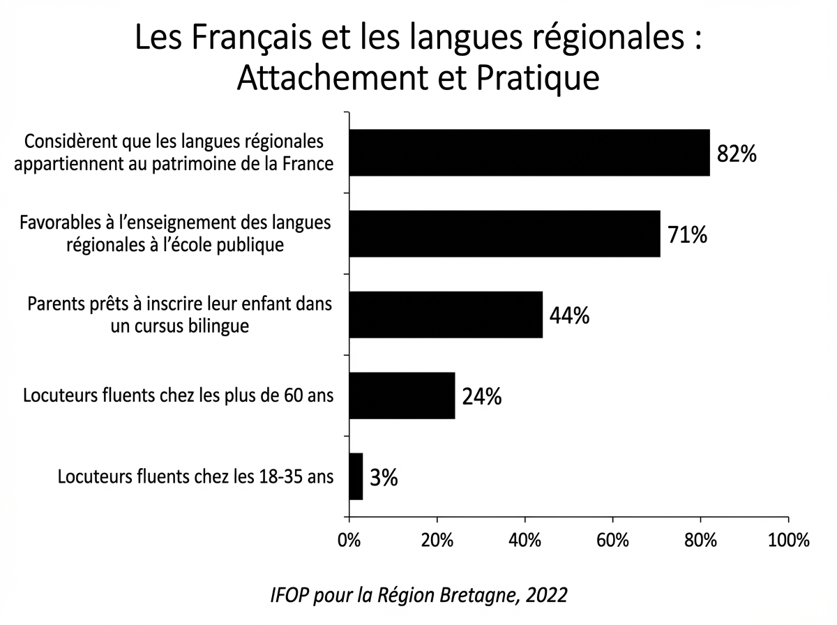 Les Français et les langues régionales : Attachement et Pratique