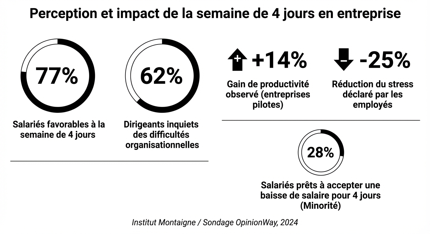 Perception et impact de la semaine de 4 jours en entreprise