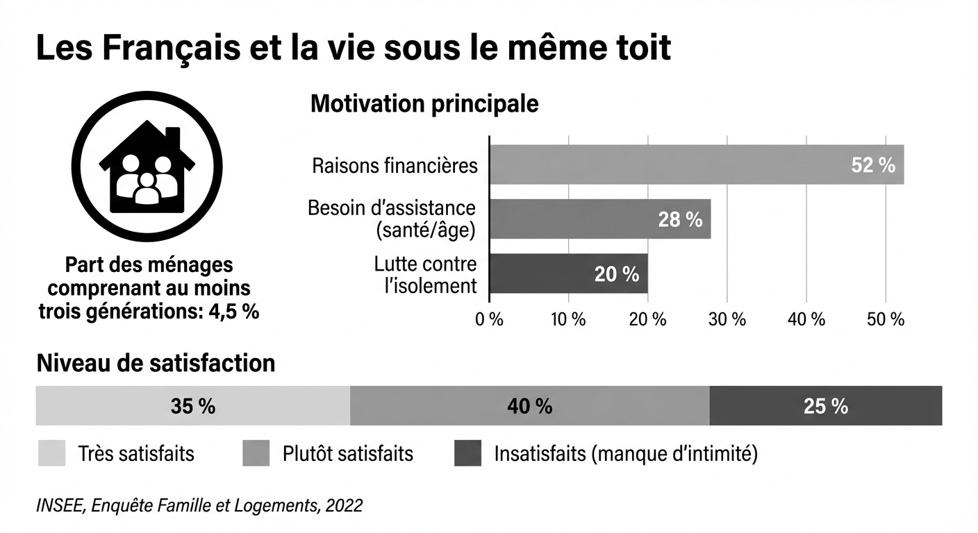 Les Français et la vie sous le même toit