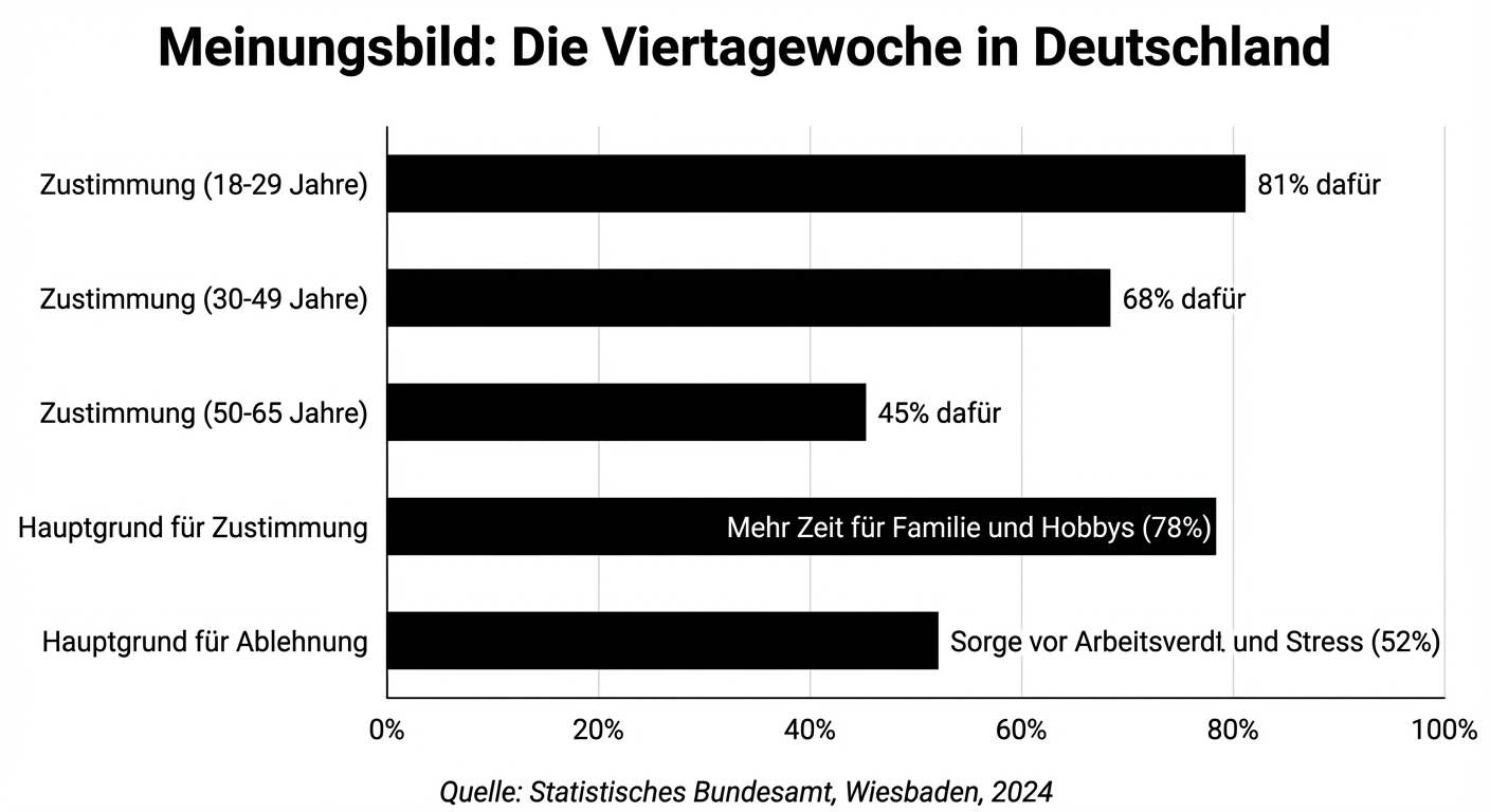 Meinungsbild: Die Viertagewoche in Deutschland