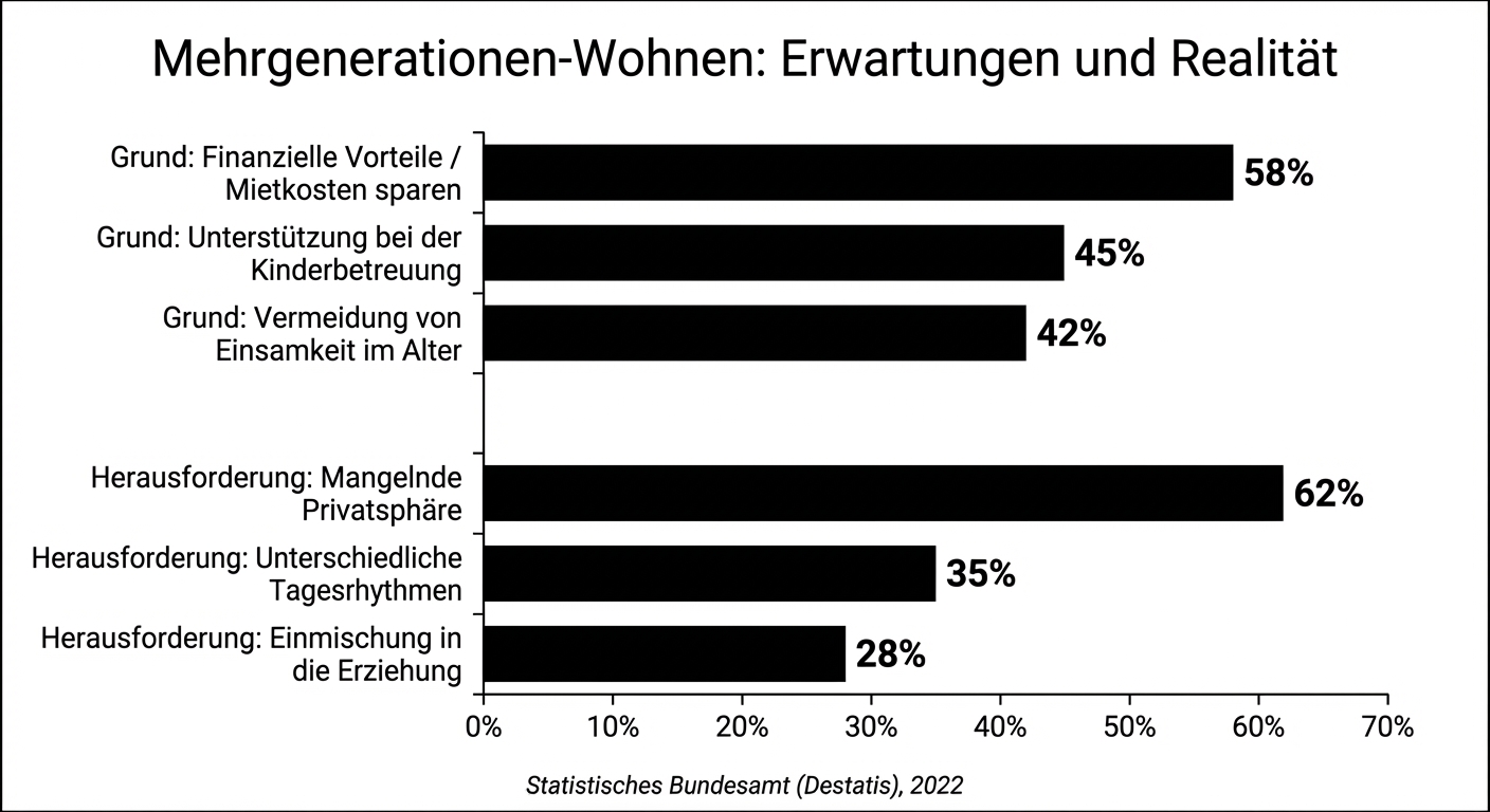 Mehrgenerationen-Wohnen: Erwartungen und Realität
