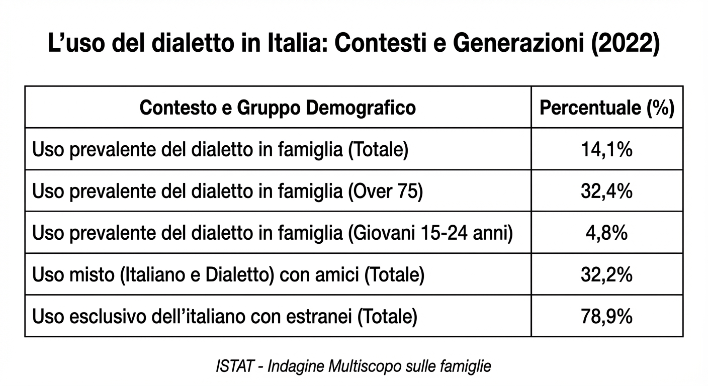 L'uso del dialetto in Italia: Contesti e Generazioni (2022)