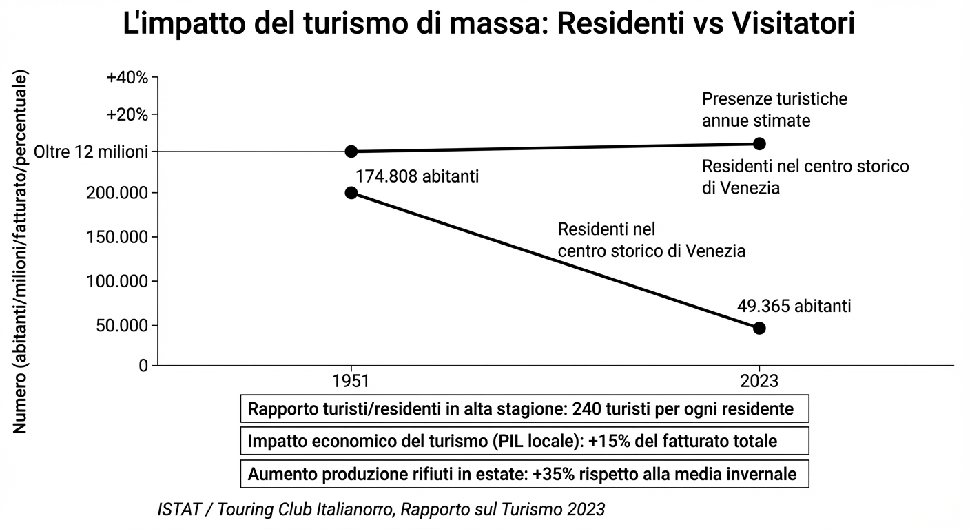 L'impatto del turismo di massa: Residenti vs Visitatori