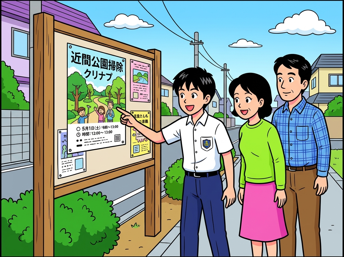 Story narration panels