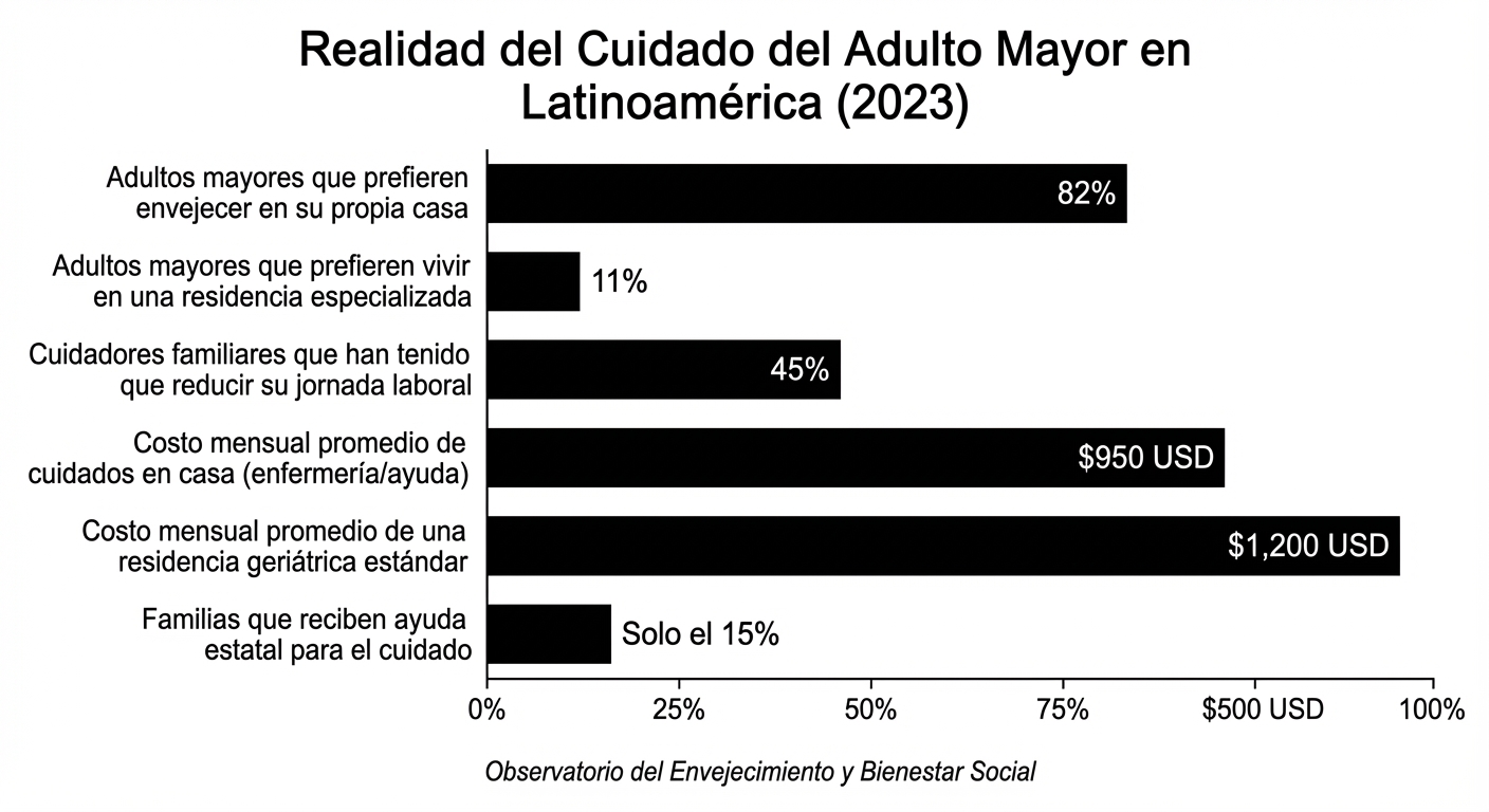 Realidad del Cuidado del Adulto Mayor en Latinoamérica (2023)