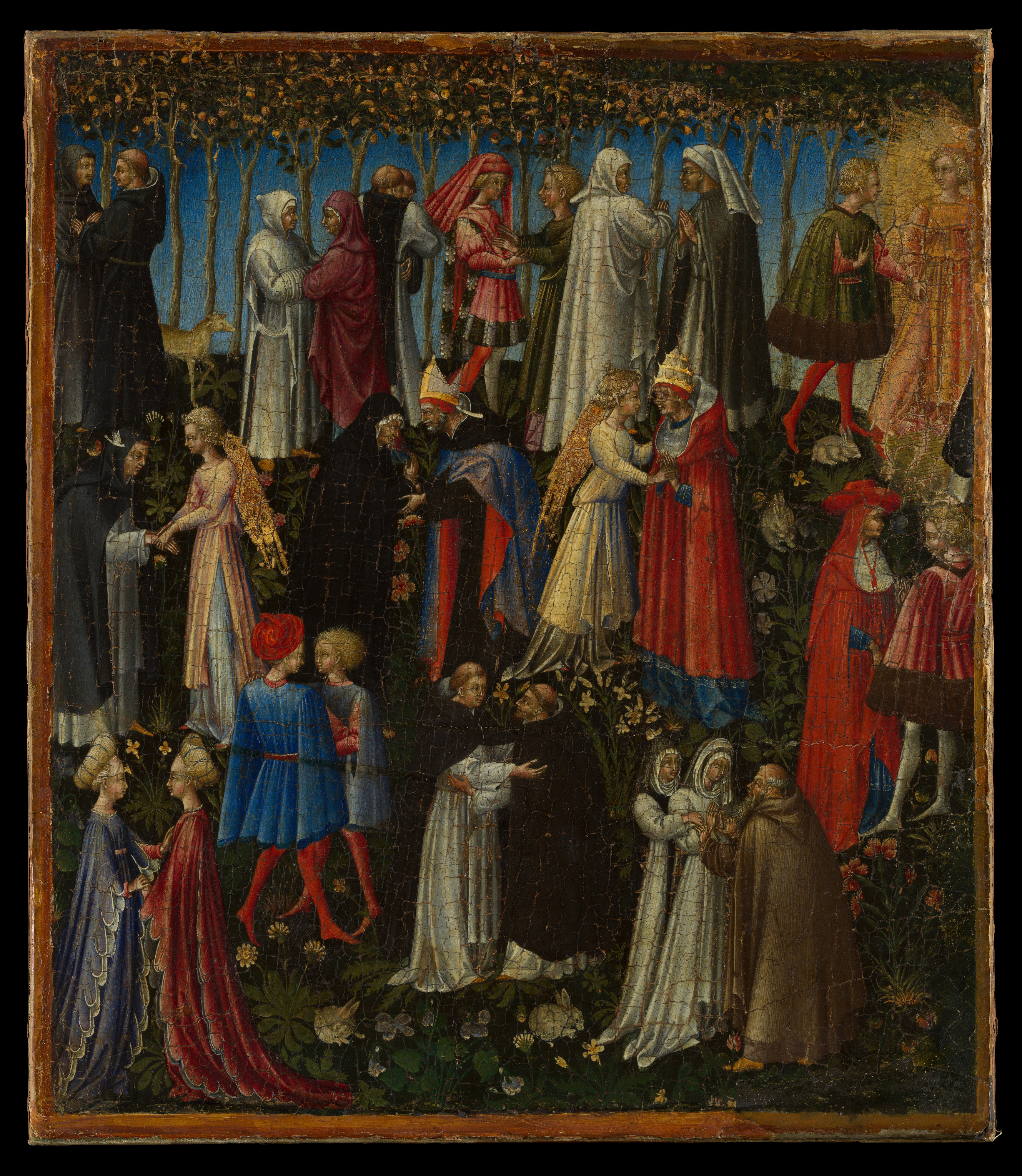 Image of Paradise, 1445, Metropolitan Museum of Art, selected as an AP Art History beyond-set late_medieval_italian_gold_ground candidate