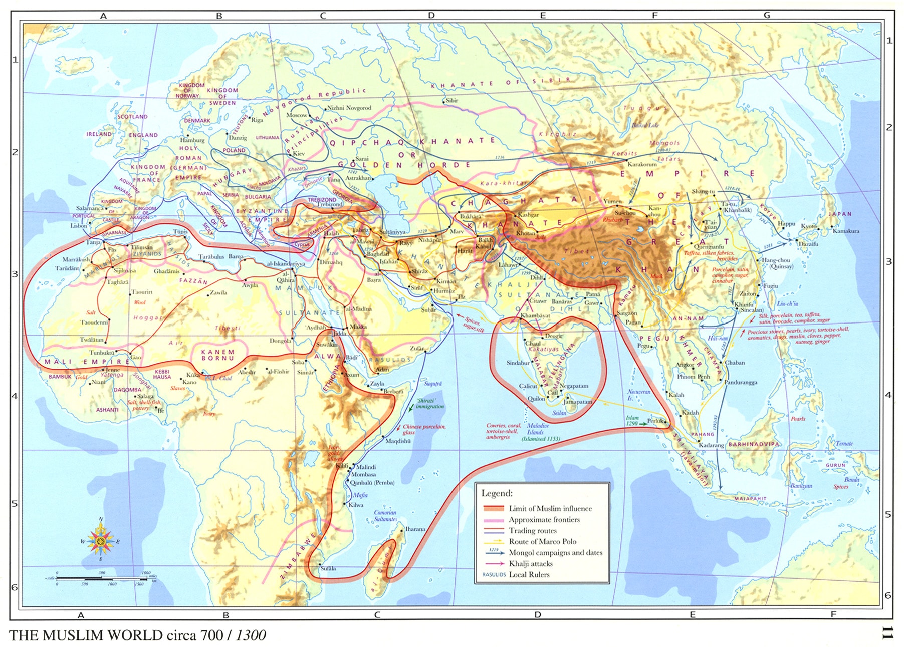 The Muslim World circa 700-1300