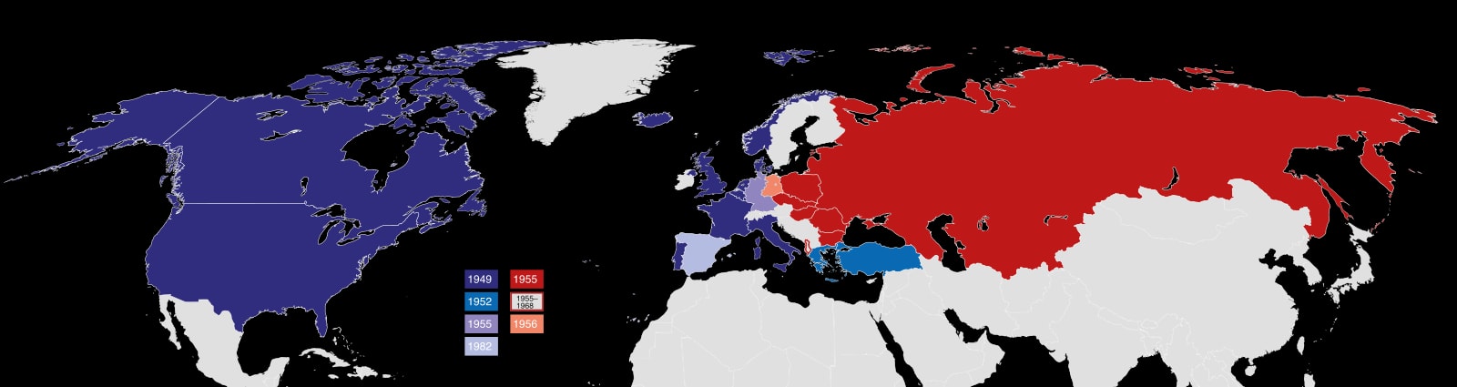 NATO vs. Warsaw (1949-1990)